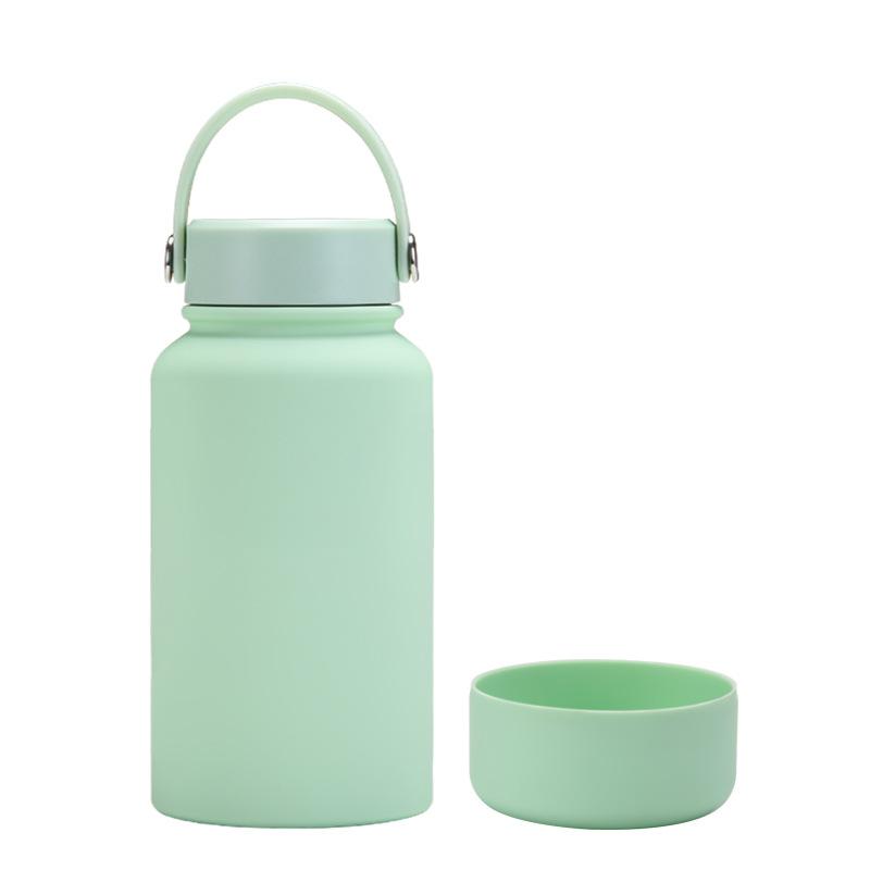 650Ml Stainless Steel Thermos Cup Non-Slip Outdoor Portable Water Cup Simple Wide Mouth Sports Kettle