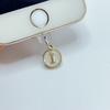 Dust Plug For Phone - Metal Pendant With 26 White English Letters - Dust Plug For Phone Jack,mobile Phone Decorations