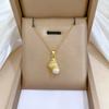 Stainless Steel Chain Necklace Conch with Imitation Pearl Zircon Pendant Necklaces for Women Boho Jewelry Accessories Gifts