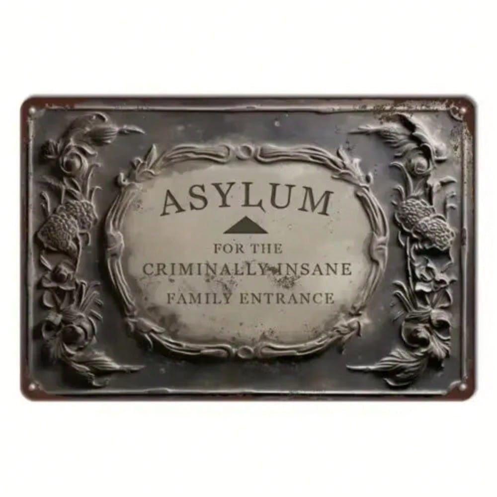 

Metal Wall Art Decor, Tin Sign Vintage, 20x30cm Rustic Home Decoration