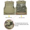 Fishing Vest Detachable Multiple Pockets Multipurpose Soft Comfortable Breathable Air Holes Jacket Multifunctional Outdoor Vest for Travel