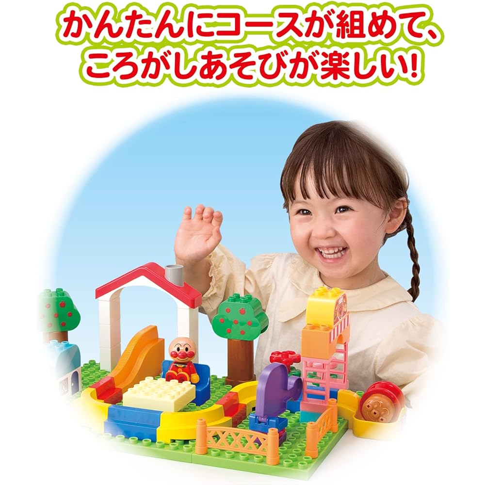 Bandai BlockLabo Anpanman Rolling Blocks Toy Age 3+ Educational Building Set