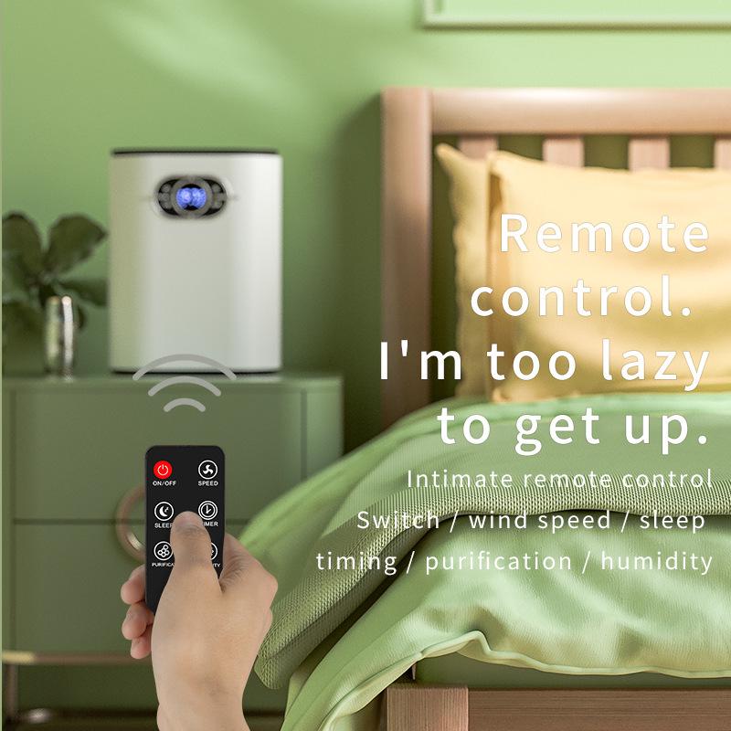 Compact Home Dehumidifier & Moisture Absorber - Silent Plug-in Clothes Dryer for Dorms