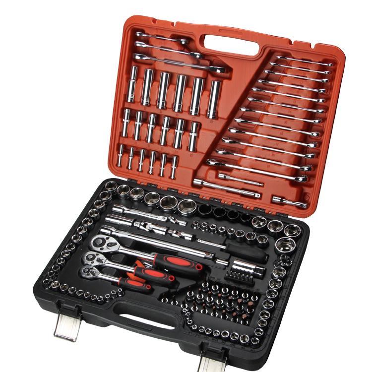 150-Piece Professional Mechanic Tool Set with Ratchet Wrench & Sockets