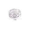 Dull Polish Animal Couple Ring Cute Dog Valentine's Day Gift Stackable Cat Opening Ring  Women Men