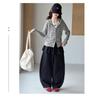 Mädchen Frühling/Herbst Faux Zweiteiler Hoodie und Weite Hosen Set - 2026 Neuer Stil für größere Kinder