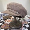 Woll-Barett für Damen Herbst Winter Vintage Gestrickt Warmes Modeaccessoire