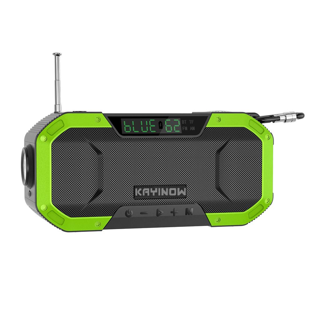 Hand Crank Solar Radio AM/FM Outdoor Emergency Radio LED Flashlight and 5000mAh Power Bank Waterproof Lamp