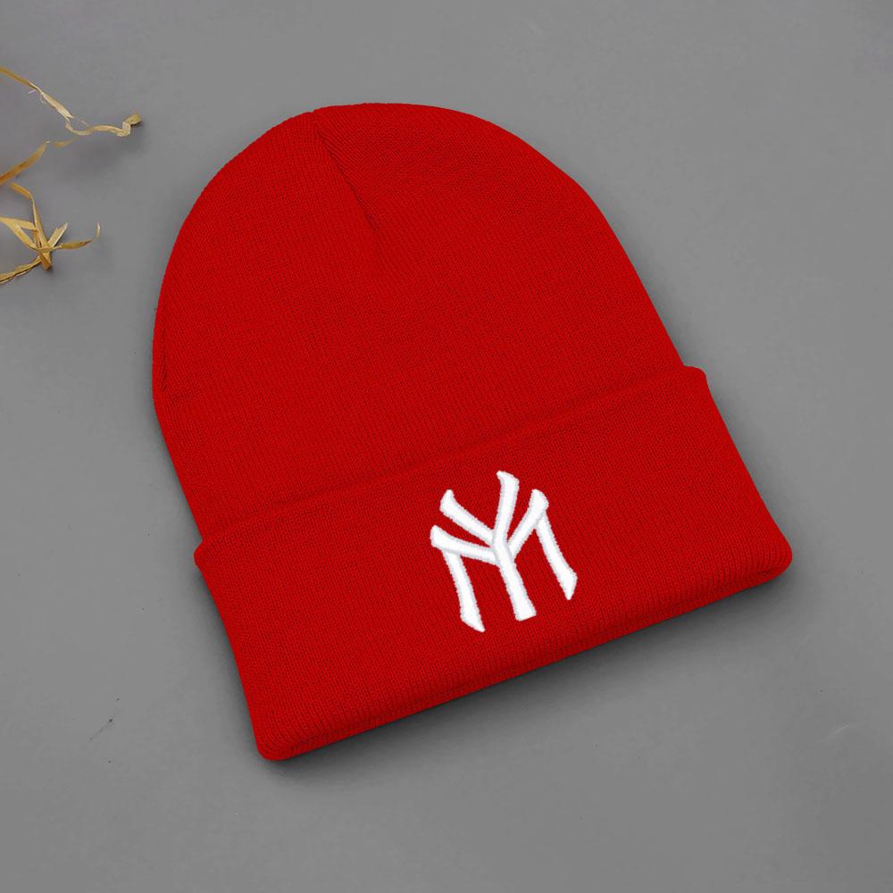 Winter Warm Beanie Hats For Women Men Letter MY Embroidery Knit Hat Unisex Cold Ski Hat Dropshipping Wholesale