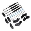 Front Rear Door Opener Kit Steel Anodized Black High Performance Door Shocks Struts Opener Kit for