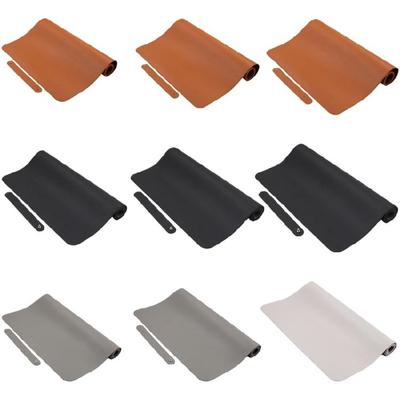 Large Size Leather Mouse Pad Desk Protector for Keyboard and Mouse Nonslip Writing Surfaces Perfect for Office and Home