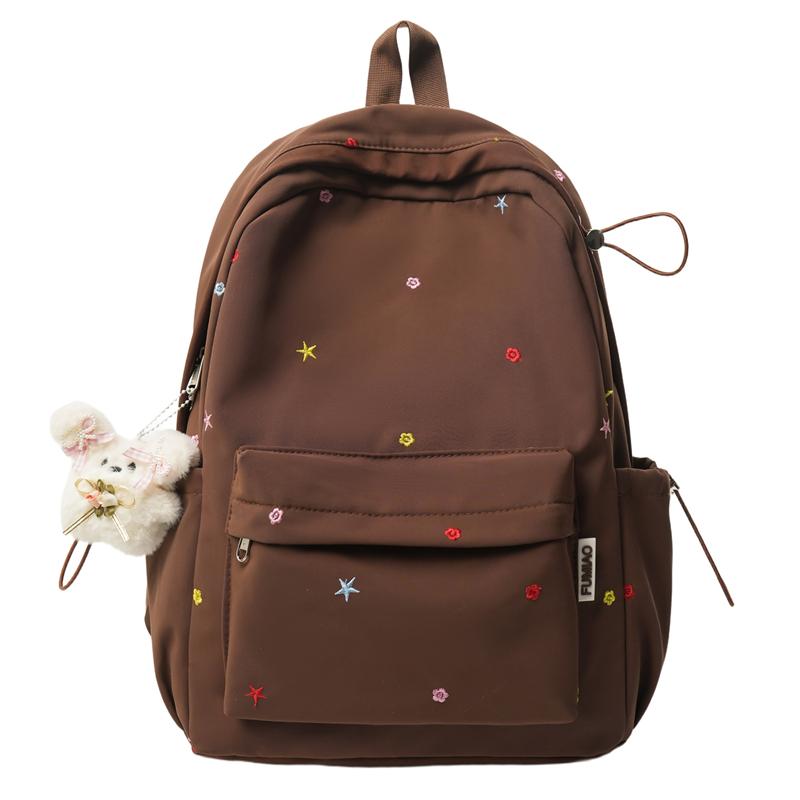 Embroidery Student Schoolbag Women's Large Capacity Backpack