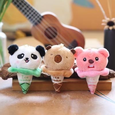 Niedlicher Kapibala-Anhänger, Plüschtier, Puppe, kleine Panda-Tasche, hängendes Ornament, Schlüsselanhänger, Puppe