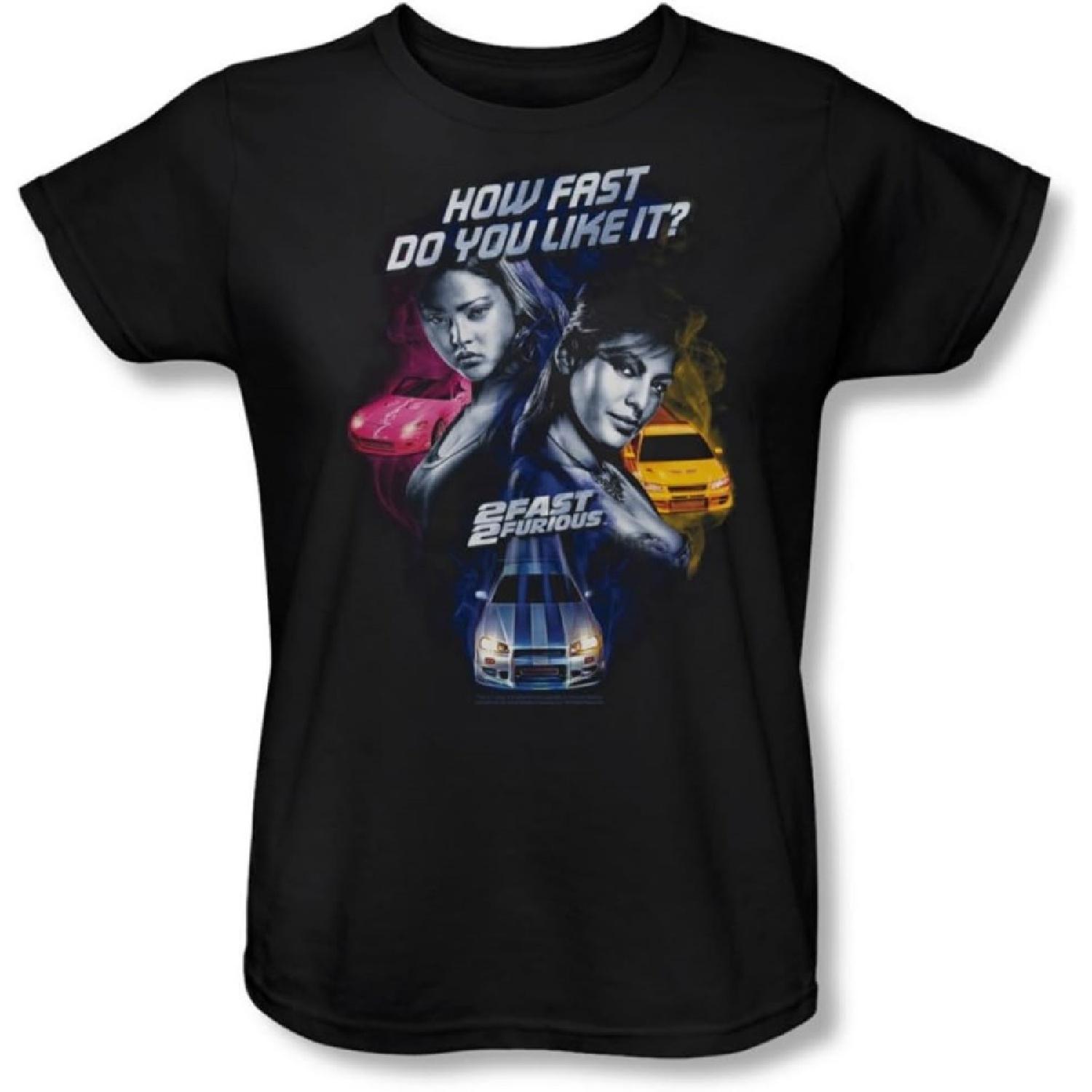 2 Fast 2 Furious - Womens Fast Women T-Shirt in Black S разноцветный