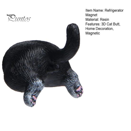 Decorative Cat Magnets 3D Butt Refrigerator Magnet, Kitten Ass Whiteboard Cabinet Fridge Office Locker Home Kitchen Decoration Gift for Lovers Lover