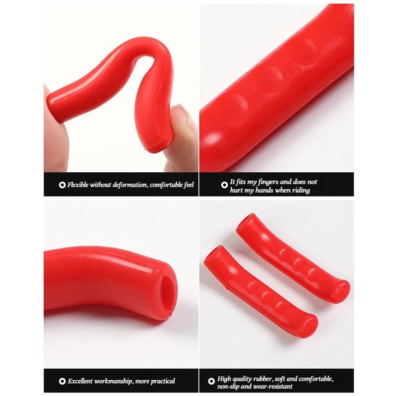 1/2Pairs Bicycle Grips Brake Handle Silicone Cover Mountain Bike Protective Rubber Handlebar Grips Cover Bicycle Accessories