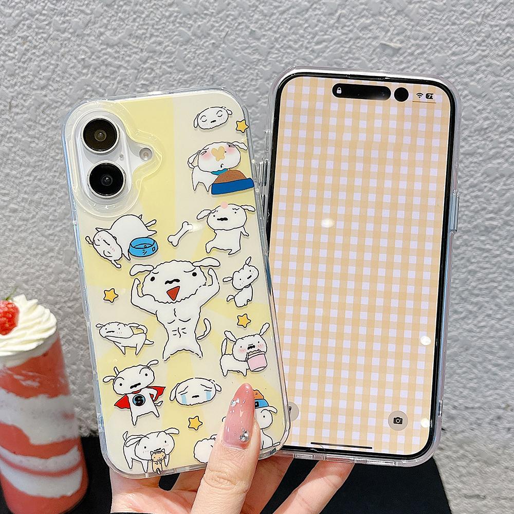 Painted Phone Case for iPhone 12 13 15 16 iPhone 16 12 13 14 15 Pro  14 15 16 Pro Max Coverage Shockproof Anti-Fingerprint Fresh Style Protective Case