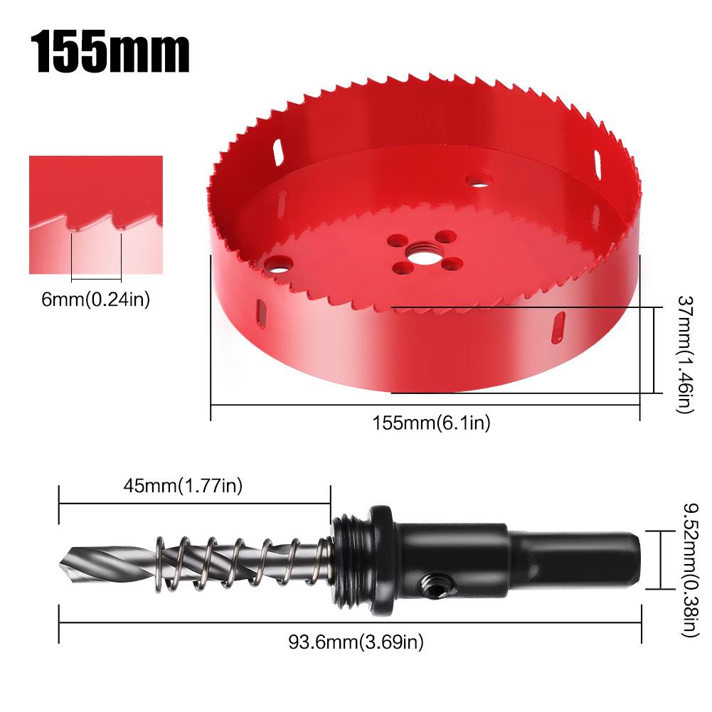 M42 Bimetal Large Size Hole Opener 100Mm Iron Pipe Aluminum Gypsum Board Pv Drill Bit Hole Saw