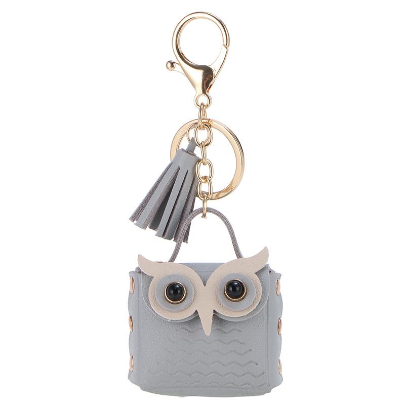 Multipurpose Mini Owl-Shaped Coin Purse Bags Fashionable Backpack Decoration Keychain Earphone Bag For Women Girls Small Pouch