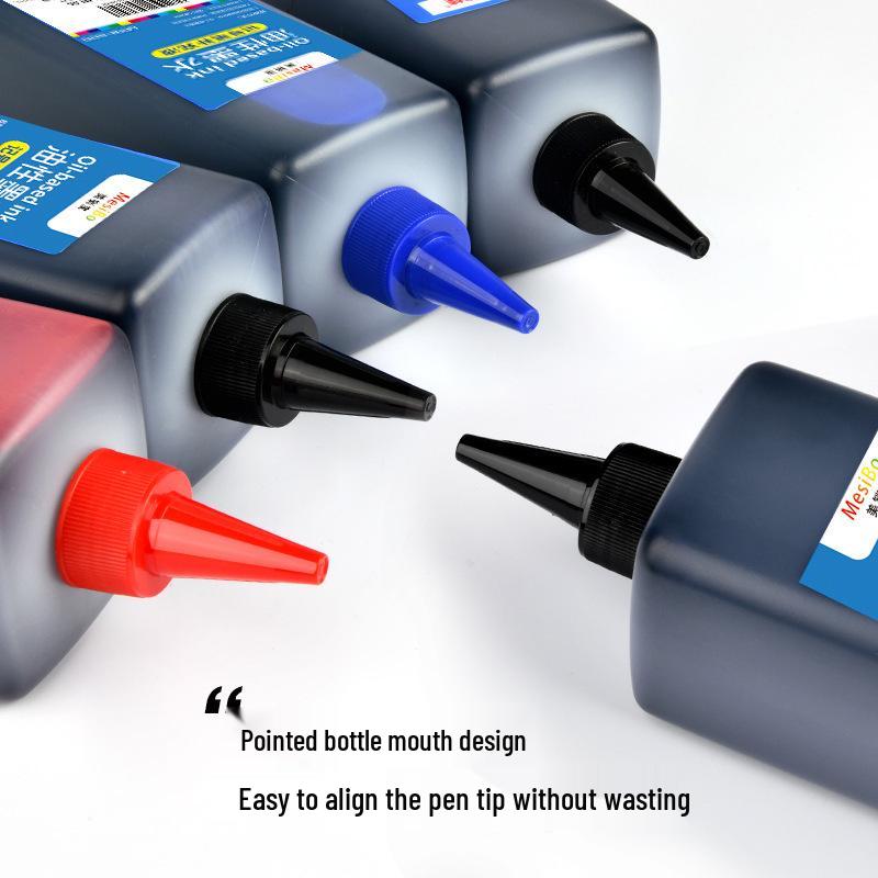 Red, Blue, Black Non-Erasable Oil-Based Refill Ink for Large Tip Markers