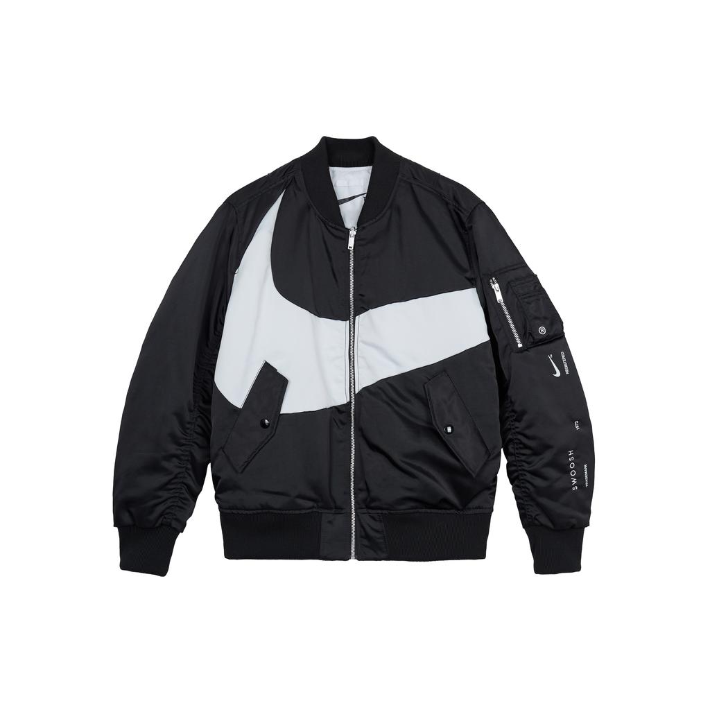 New Nike Therma FIT Synthetic Phil Reversible Bomber Jacket Black DR7021-010