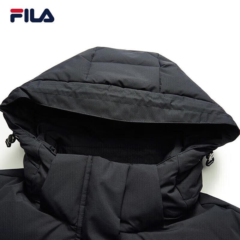 FILA Women's Winter Hooded Mid-Length Down Jacket