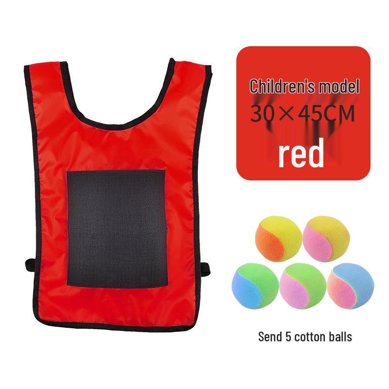 Children's Sticky Ball Dodgeball Vest for Outdoor Parent-Child Games