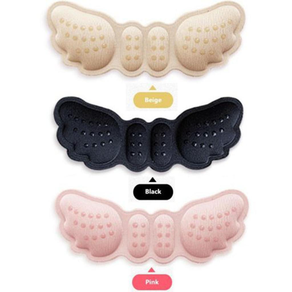 2 Pairs Butterfly Protector Abreast Heel Pads for Loose Shoes Big Inserts Heel