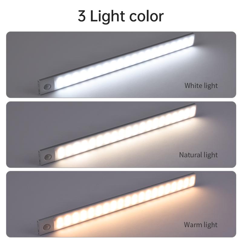 1 Stück Bewegungssensorlicht Kabellose LED-Nachtlicht USB-wiederaufladbare Nachtlampe Schrank Garderobenlicht Unterbeleuchtung für Küche LED