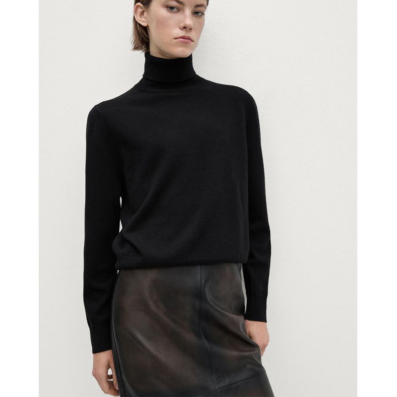 MD Fall and Winter New Women's Clothing Fashion Wind All-Match Commute Turtleneck Long Sleeve Bottoming Sweater Knitwear 5721620