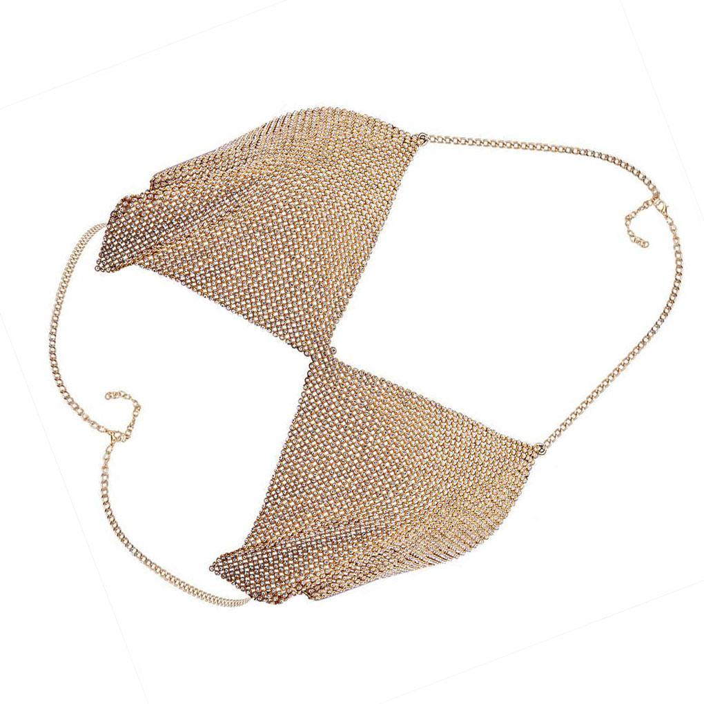 

Модное женское сексуальное ожерелье-цепочка для тела со встроенным шармом из стразов