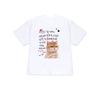 Womens Tshirt Fashion Ladies T Shirts with Santa Hat and Korean Text Cute Cat Printed Tee Cozy Shirts for Women Y2k Clothes
