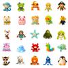 50Pcs Crochet Doll Cartoon Stickers - Cute Frog Starfish Decals for Luggage & Daily Decor