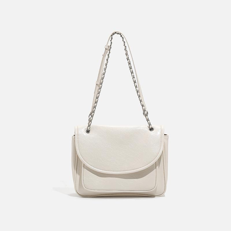 

Elegant handbag messenger bag 2025 autumn and winter new model single shoulder chain underarm bag fashionable commuter crossbody small square bag белый