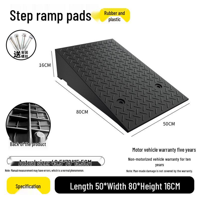 Rubber Curb Ramp for Cars and Household Steps