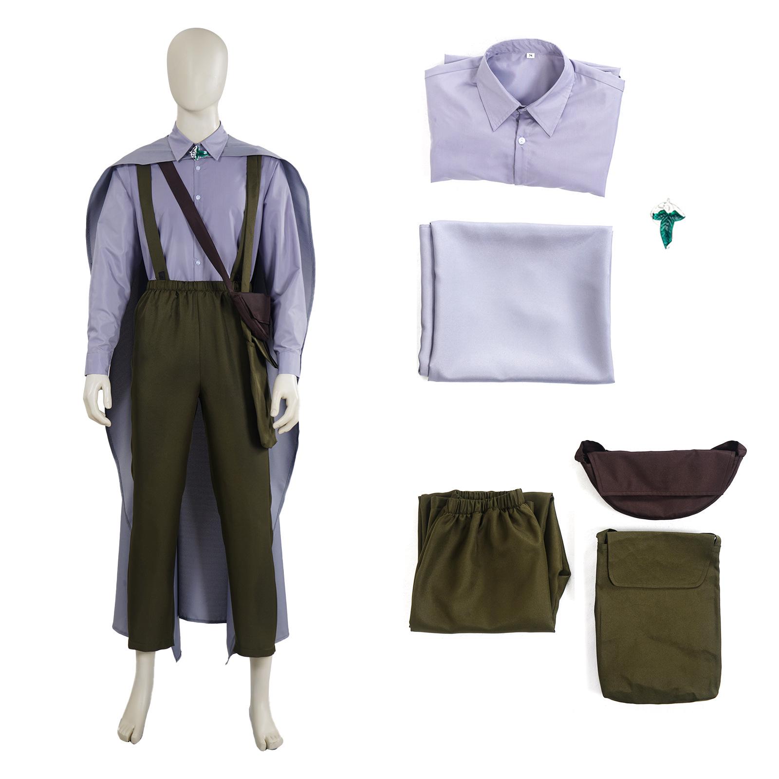 

Костюм для косплея Сэмуайза Гэмджи на Хэллоуин, Полный комплект, Ролевая игра по Властелину колец XL