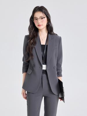 Spring 2026 Women's Korean Style Professional Blazer Set - Two-Piece Casual Temperament Wear