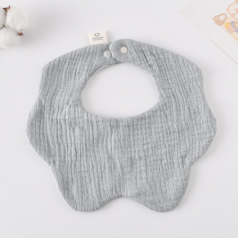 360-Degree Pure Cotton Petal Baby Drool Bib