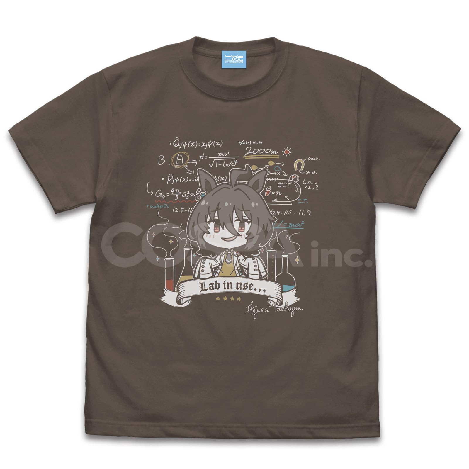 

2D Cospa Uma Musume Pretty Derby Agnes Experiment CHARCOAL XL Size [Official] Tachyon s T-shirt древесный уголь