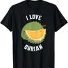 Durian Fruit Motif Illustration Durian T-Shirt