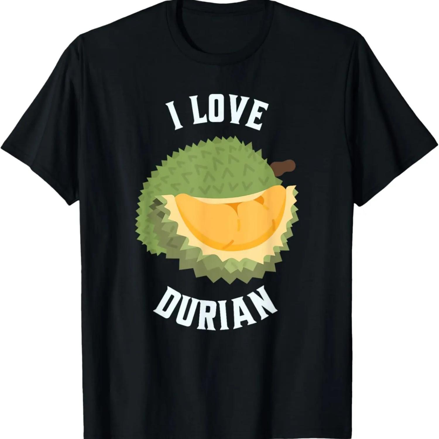 Durian Fruit Motif Illustration Durian T-Shirt S
