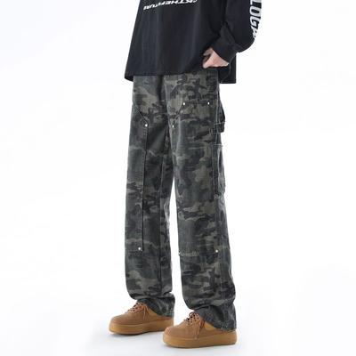 Spring And Autumn Men'S European And American Vibe Style Retro Camouflage Work Pants Outdoor Mountaineering, Camping, Logging, Stormtroopers