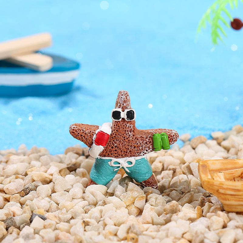 Resin Starfish Christmas Ornament Mediterranean Five-Point Star Pendant