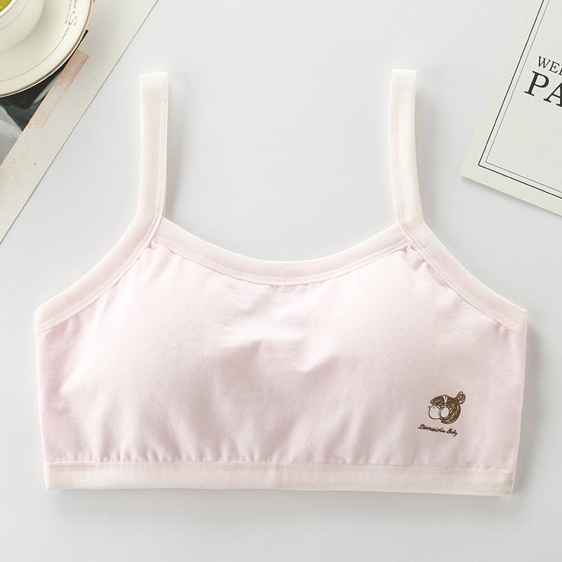 Reiner Baumwoll-Büstenhalter-Westen für Mädchen in der Mittel- und Oberstufe – Leichte Schülerunterwäsche