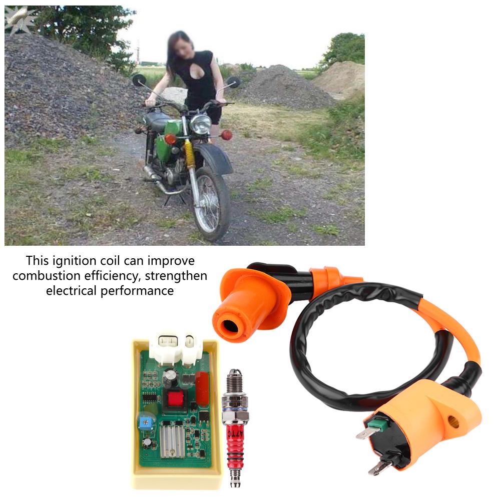 6Pins CDI Adjustable DC Performance Spark Plug Coil for GY6 50cc 250cc Scooter Moped ATV Part