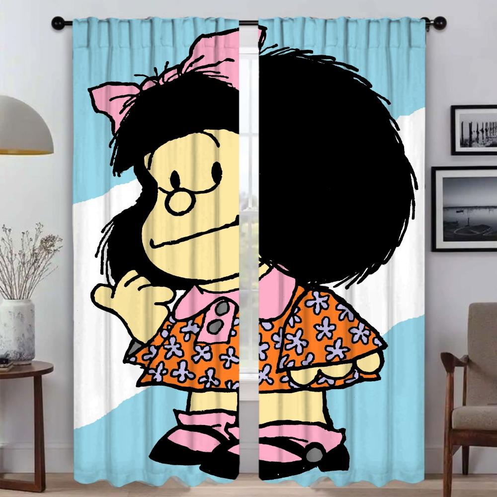 Mafaldas Elegant Room Curtains for Camera Blackout Curtain Partition Home Interior Curtains 2 Pieces Shades Tulle for Bedroom