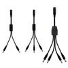 DC5.5 Female To 2/3/4 Male Monitor Power Cable 12V 5A Pure Copper for LED Light Strings