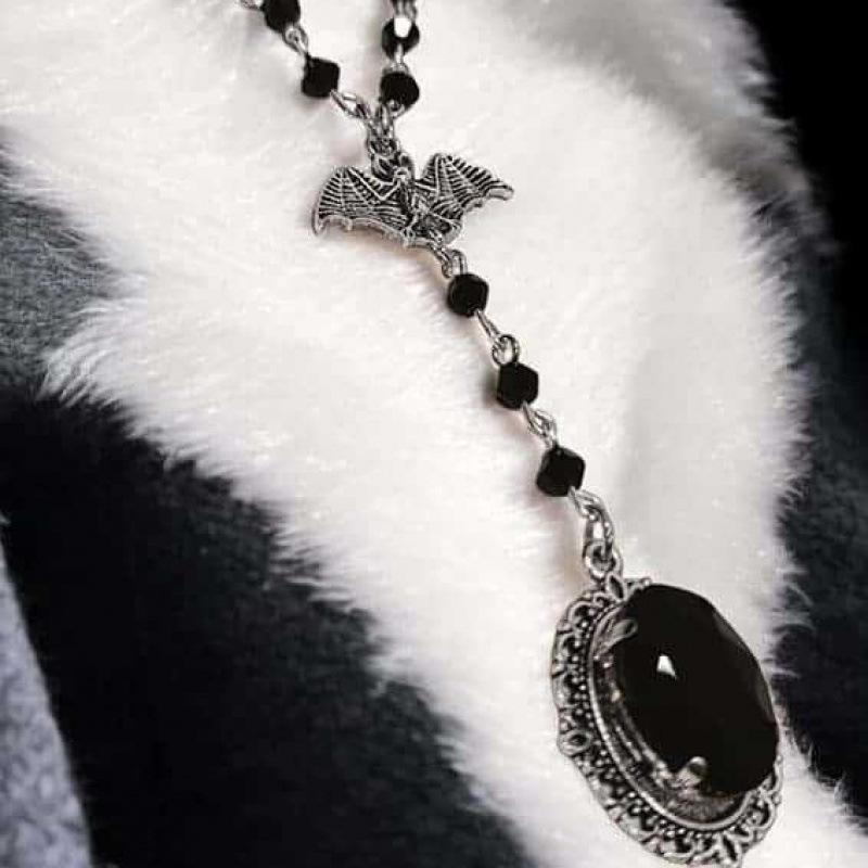 Victorian Gothic Bat Collar Vampire Witch Necklace