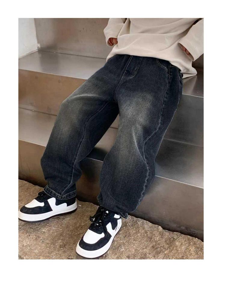 Boys' Loose Fit Jeans - Autumn/Winter 2025 Collection, Casual Medium & Large Sizes