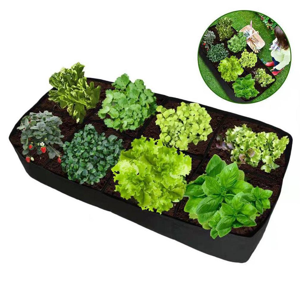 Plant Planting Bags Felt For Effective Growth Reusable Multi Grid Planting Bags